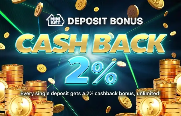 Minibet Login Cash Back 2%